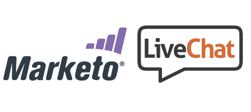 Marketo LiveChat Logos
